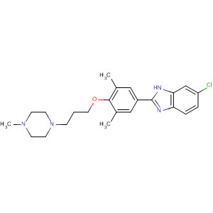 919088-32-7  1H-Benzimidazole,6-chloro-2-[3,5-dimethyl-4-[3-(4-methyl-1-piperazinyl)propoxy]phenyl]-