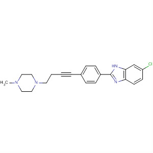 919088-33-8  1H-Benzimidazole,6-chloro-2-[4-[4-(4-methyl-1-piperazinyl)-1-butyn-1-yl]phenyl]-