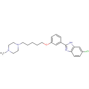 919088-56-5  1H-Benzimidazole,6-chloro-2-[3-[[5-(4-methyl-1-piperazinyl)pentyl]oxy]phenyl]-