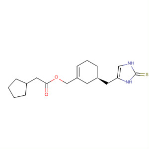 919095-06-0  Cyclopentaneacetic acid,[(5R)-5-[(2,3-dihydro-2-thioxo-1H-imidazol-4-yl)methyl]-1-cyclohexen-1-yl]methyl ester