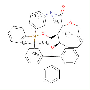 919096-68-7  2-Oxonincarboxamide,9-[[[(1,1-dimethylethyl)diphenylsilyl]oxy]methyl]-2,3,6,7,8,9-hexahydro-N,N,4-trimethyl-8-(triphenylmethoxy)-, (2R,4E,8R,9R)-