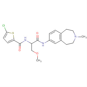 919097-24-8  2-Thiophenecarboxamide,5-chloro-N-[1-(methoxymethyl)-2-oxo-2-[(2,3,4,5-tetrahydro-3-methyl-1H-3-benzazepin-7-yl)amino]ethyl]-
