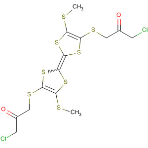 919104-35-1  2-Propanone,1-chloro-3-[[2-[4-[(3-chloro-2-oxopropyl)thio]-5-(methylthio)-1,3-dithiol-2-ylidene]-5-(methylthio)-1,3-dithiol-4-yl]thio]-