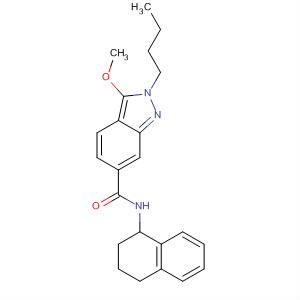 919107-10-1  2H-Indazole-6-carboxamide,2-butyl-3-methoxy-N-(1,2,3,4-tetrahydro-1-naphthalenyl)- 919107-10-1  2H-Indazole-6-carboxamide,2-butyl-3-methoxy-N-(1,2,3,4-tetrahydro-1-naphthalenyl)-