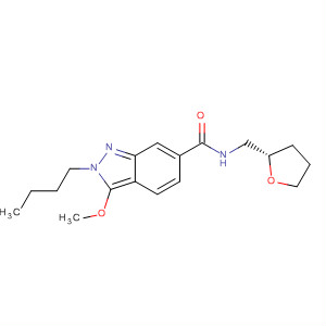 919107-16-7  2H-Indazole-6-carboxamide,2-butyl-3-methoxy-N-[[(2S)-tetrahydro-2-furanyl]methyl]-