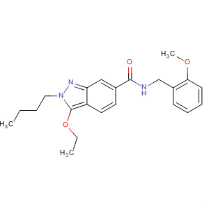 919107-21-4  2H-Indazole-6-carboxamide,2-butyl-3-ethoxy-N-[(2-methoxyphenyl)methyl]-