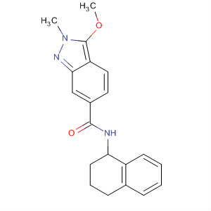 919107-50-9  2H-Indazole-6-carboxamide,3-methoxy-2-methyl-N-(1,2,3,4-tetrahydro-1-naphthalenyl)- 919107-50-9  2H-Indazole-6-carboxamide,3-methoxy-2-methyl-N-(1,2,3,4-tetrahydro-1-naphthalenyl)-