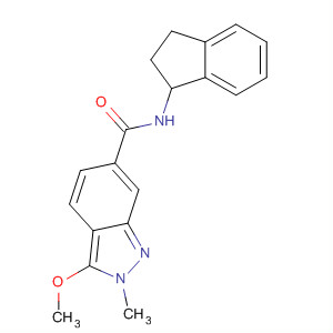 919107-54-3  2H-Indazole-6-carboxamide,N-(2,3-dihydro-1H-inden-1-yl)-3-methoxy-2-methyl- 919107-54-3  2H-Indazole-6-carboxamide,N-(2,3-dihydro-1H-inden-1-yl)-3-methoxy-2-methyl-