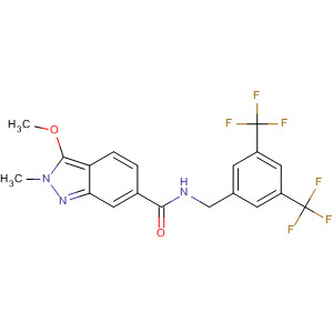 919107-55-4  2H-Indazole-6-carboxamide,N-[[3,5-bis(trifluoromethyl)phenyl]methyl]-3-methoxy-2-methyl-