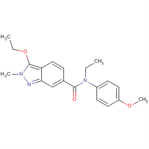 919107-65-6  2H-Indazole-6-carboxamide,3-ethoxy-N-ethyl-N-(4-methoxyphenyl)-2-methyl- 919107-65-6  2H-Indazole-6-carboxamide,3-ethoxy-N-ethyl-N-(4-methoxyphenyl)-2-methyl-