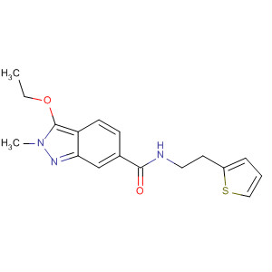 919107-77-0  2H-Indazole-6-carboxamide, 3-ethoxy-2-methyl-N-[2-(2-thienyl)ethyl]-