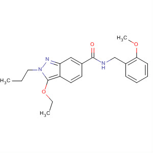 919108-01-3  2H-Indazole-6-carboxamide,3-ethoxy-N-[(2-methoxyphenyl)methyl]-2-propyl-