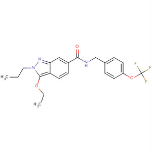 919108-08-0  2H-Indazole-6-carboxamide,3-ethoxy-2-propyl-N-[[4-(trifluoromethoxy)phenyl]methyl]-