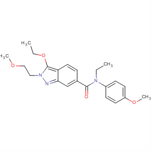 919108-45-5  2H-Indazole-6-carboxamide,3-ethoxy-N-ethyl-2-(2-methoxyethyl)-N-(4-methoxyphenyl)- 919108-45-5  2H-Indazole-6-carboxamide,3-ethoxy-N-ethyl-2-(2-methoxyethyl)-N-(4-methoxyphenyl)-