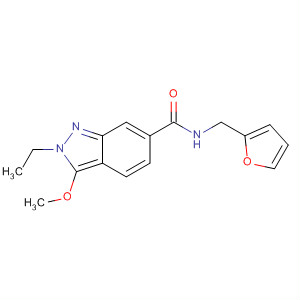 919108-60-4  2H-Indazole-6-carboxamide, 2-ethyl-N-(2-furanylmethyl)-3-methoxy- 919108-60-4  2H-Indazole-6-carboxamide, 2-ethyl-N-(2-furanylmethyl)-3-methoxy-