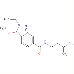 919108-64-8  2H-Indazole-6-carboxamide, 2-ethyl-3-methoxy-N-(3-methylbutyl)- 919108-64-8  2H-Indazole-6-carboxamide, 2-ethyl-3-methoxy-N-(3-methylbutyl)-