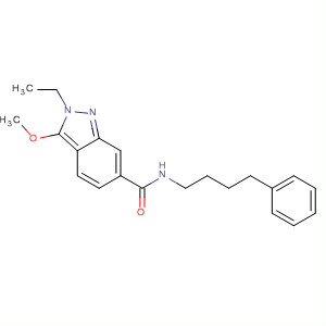 919108-67-1  2H-Indazole-6-carboxamide, 2-ethyl-3-methoxy-N-(4-phenylbutyl)- 919108-67-1  2H-Indazole-6-carboxamide, 2-ethyl-3-methoxy-N-(4-phenylbutyl)-