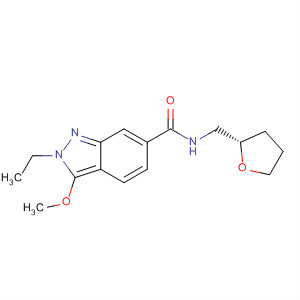 919108-76-2  2H-Indazole-6-carboxamide,2-ethyl-3-methoxy-N-[[(2S)-tetrahydro-2-furanyl]methyl]-