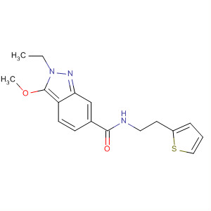 919108-77-3  2H-Indazole-6-carboxamide, 2-ethyl-3-methoxy-N-[2-(2-thienyl)ethyl]-