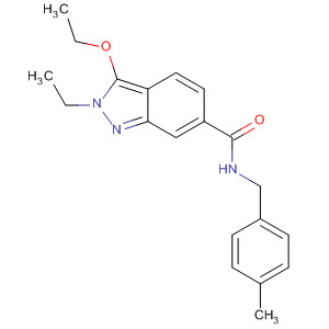 919108-78-4  2H-Indazole-6-carboxamide,3-ethoxy-2-ethyl-N-[(4-methylphenyl)methyl]-
