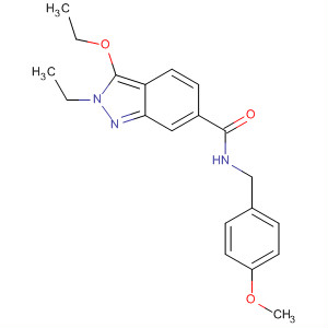 919108-79-5  2H-Indazole-6-carboxamide,3-ethoxy-2-ethyl-N-[(4-methoxyphenyl)methyl]-