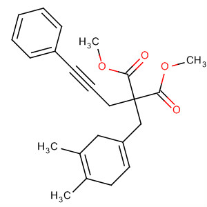 919109-13-0  Propanedioic acid,2-[(4,5-dimethyl-1,4-cyclohexadien-1-yl)methyl]-2-(3-phenyl-2-propyn-1-yl)-, 1,3-dimethyl ester