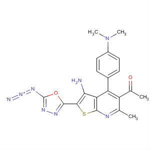 919114-24-2  Ethanone,1-[3-amino-2-(5-azido-1,3,4-oxadiazol-2-yl)-4-[4-(dimethylamino)phenyl]-6-methylthieno[2,3-b]pyridin-5-yl]-