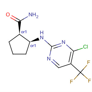919116-38-4  Cyclopentanecarboxamide,2-[[4-chloro-5-(trifluoromethyl)-2-pyrimidinyl]amino]-, (1R,2S)-rel-
