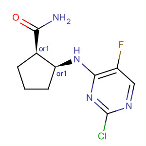 919116-42-0  Cyclopentanecarboxamide, 2-[(2-chloro-5-fluoro-4-pyrimidinyl)amino]-,(1R,2S)-rel-