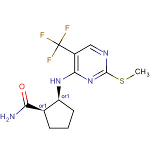 919116-79-3  Cyclopentanecarboxamide,2-[[2-(methylthio)-5-(trifluoromethyl)-4-pyrimidinyl]amino]-, (1R,2S)-rel-