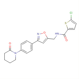 919121-24-7  2-Thiophenecarboxamide,5-chloro-N-[[3-[4-(2-oxo-1-piperidinyl)phenyl]-5-isoxazolyl]methyl]-