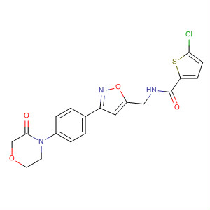 919121-34-9  2-Thiophenecarboxamide,5-chloro-N-[[3-[4-(3-oxo-4-morpholinyl)phenyl]-5-isoxazolyl]methyl]-