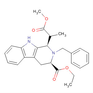 919282-24-9  1H-Pyrido[3,4-b]indole-1-propanoic acid,3-(ethoxycarbonyl)-2,3,4,9-tetrahydro-2-(phenylmethyl)-, methyl ester,(1R,3R)-