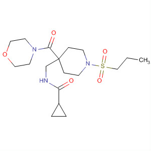 919284-79-0  Cyclopropanecarboxamide,N-[[4-(4-morpholinylcarbonyl)-1-(propylsulfonyl)-4-piperidinyl]methyl]-