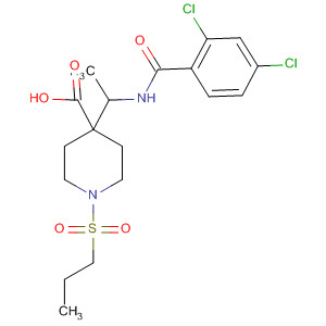 919284-92-7  4-Piperidinecarboxylic acid,4-[1-[(2,4-dichlorobenzoyl)amino]ethyl]-1-(propylsulfonyl)-