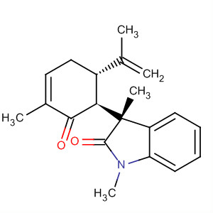 919285-90-8  2H-Indol-2-one,1,3-dihydro-1,3-dimethyl-3-[(1S,6S)-3-methyl-6-(1-methylethenyl)-2-oxo-3-cyclohexen-1-yl]-, (3R)-