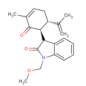 919285-98-6  2H-Indol-2-one,1,3-dihydro-1-(methoxymethyl)-3-[(1S,6S)-3-methyl-6-(1-methylethenyl)-2-oxo-3-cyclohexen-1-yl]-, (3R)-