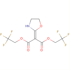 919290-02-1  Propanedioic acid, 2-(2-oxazolidinylidene)-, 1,3-bis(2,2,2-trifluoroethyl)ester