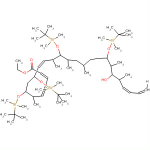 919299-00-6  2,4,10,23,25-Hexacosapentaenoic acid,7,9,13,19-tetrakis[[(1,1-dimethylethyl)dimethylsilyl]oxy]-21-hydroxy-6,12,14,16,20,22-hexamethyl-, ethyl ester,(2Z,4E,6R,7S,9S,10Z,12S,13R,14S,16S,19R,20R,21S,22S,23Z)-