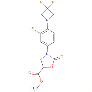 919300-12-2  5-Oxazolidinecarboxylic acid,3-[4-(3,3-difluoro-1-azetidinyl)-3-fluorophenyl]-2-oxo-, methyl ester,(5R)-