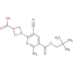 919354-23-7  3-Pyridinecarboxylic acid, 6-(3-carboxy-1-azetidinyl)-5-cyano-2-methyl-,2,2-dimethylpropyl ester