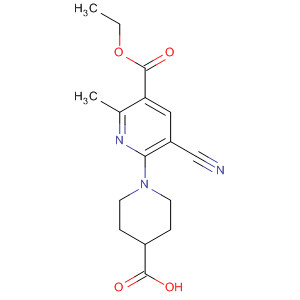 919354-24-8  3-Pyridinecarboxylic acid,6-(4-carboxy-1-piperidinyl)-5-cyano-2-methyl-, ethyl ester