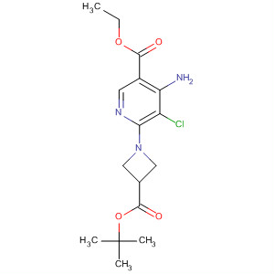 919354-25-9  3-Pyridinecarboxylic acid,4-amino-5-chloro-6-[3-[(1,1-dimethylethoxy)carbonyl]-1-azetidinyl]-, ethylester