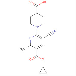 919354-73-7  3-Pyridinecarboxylic acid,6-(4-carboxy-1-piperidinyl)-5-cyano-2-methyl-, cyclopropyl ester