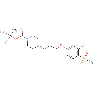 919360-08-0  1-Piperidinecarboxylic acid,4-[3-[3-chloro-4-(methylsulfonyl)phenoxy]propyl]-, 1,1-dimethylethyl ester