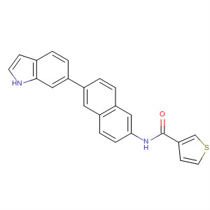919362-71-3  3-Thiophenecarboxamide, N-[6-(1H-indol-6-yl)-2-naphthalenyl]-