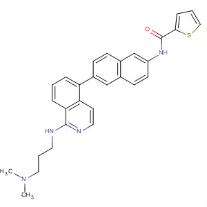 919362-79-1  2-Thiophenecarboxamide,N-[6-[1-[[3-(dimethylamino)propyl]amino]-5-isoquinolinyl]-2-naphthalenyl]-