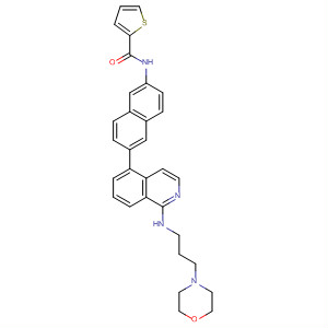 919362-83-7  2-Thiophenecarboxamide,N-[6-[1-[[3-(4-morpholinyl)propyl]amino]-5-isoquinolinyl]-2-naphthalenyl]-