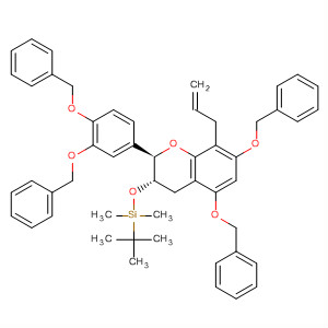 919365-36-9  2H-1-Benzopyran,2-[3,4-bis(phenylmethoxy)phenyl]-3-[[(1,1-dimethylethyl)dimethylsilyl]oxy]-3,4-dihydro-5,7-bis(phenylmethoxy)-8-(2-propen-1-yl)-, (2R,3S)-