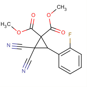 919475-04-0  1,1-Cyclopropanedicarboxylic acid, 2,2-dicyano-3-(2-fluorophenyl)-,1,1-dimethyl ester